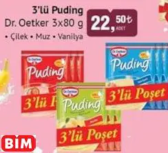 DR. OETKER  3’LÜ PUDİNG